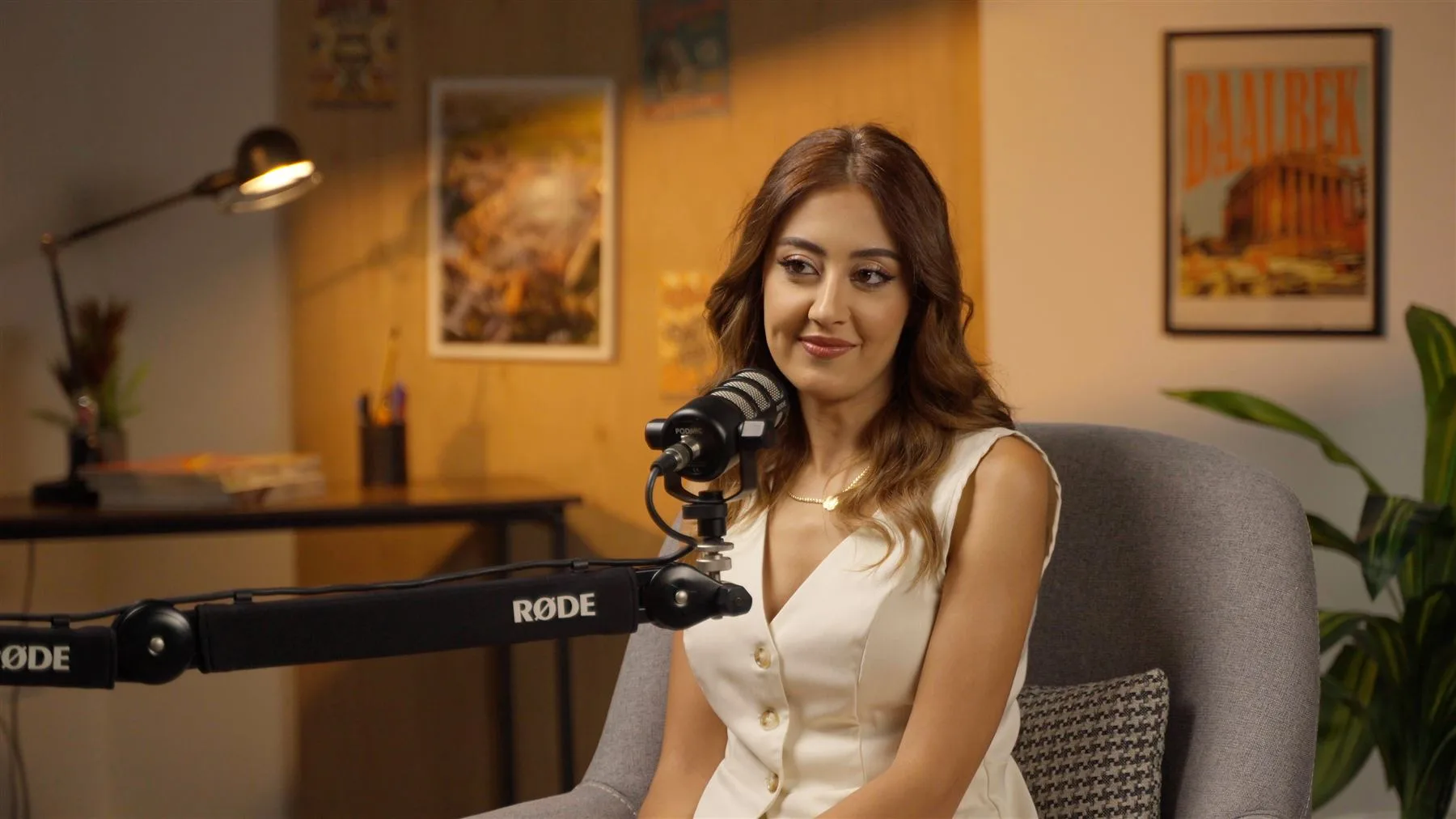 Podcast set filmed by Mohammad Hmayed